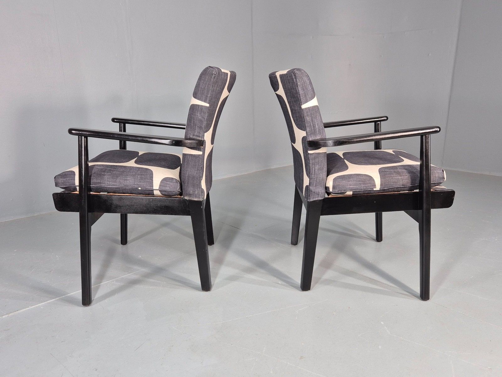 photo for sale 2 Vintage 1960s Lounge Chairs Parker Knoll New Upholstery Eb11847