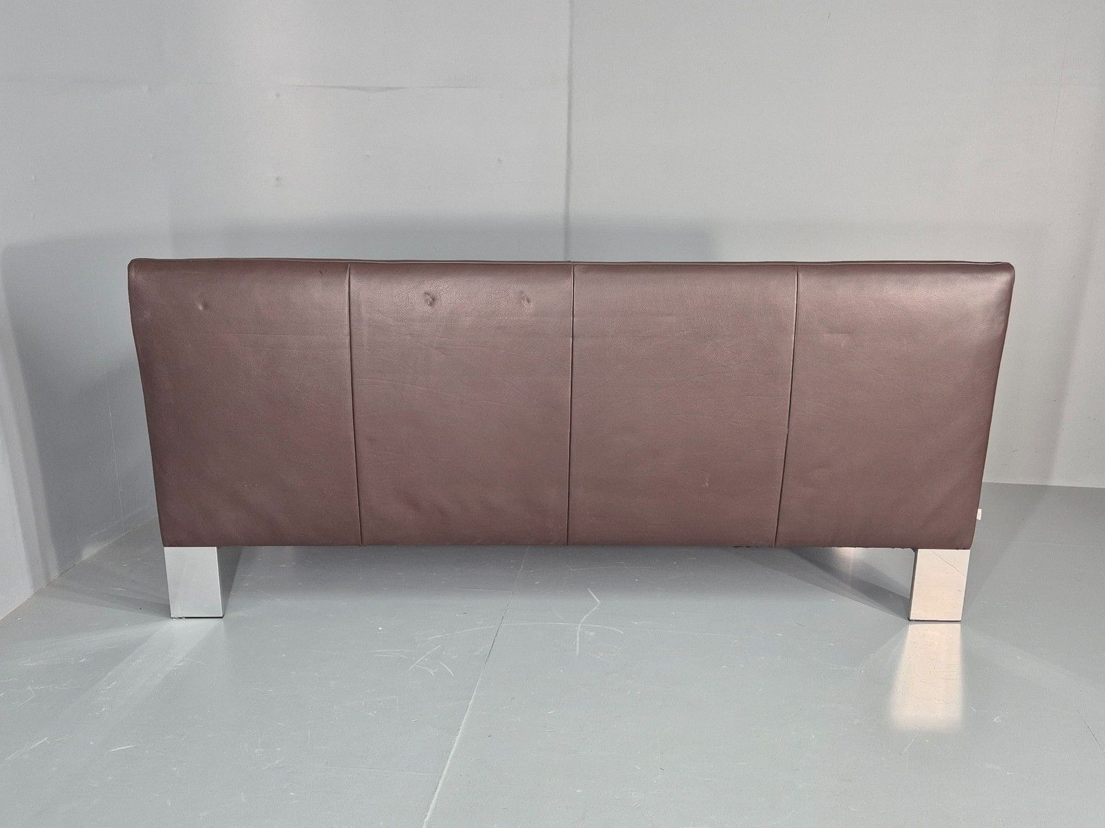 photo vinterior Vintage 3 Seater Sofa Large Brown Leather Jori Brand 1980s Retro  Eb11916