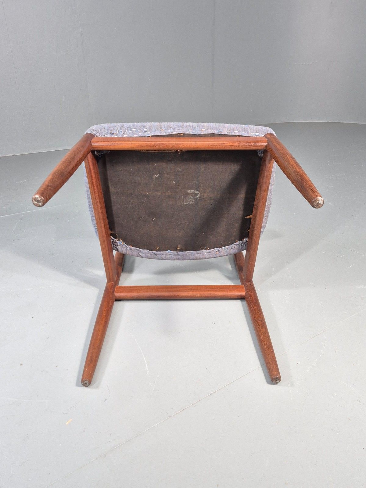 photo furniture Vintage G Plan Danish Design Lounge Chair Teak Frame 1960s New Seat Mcm Eb11891