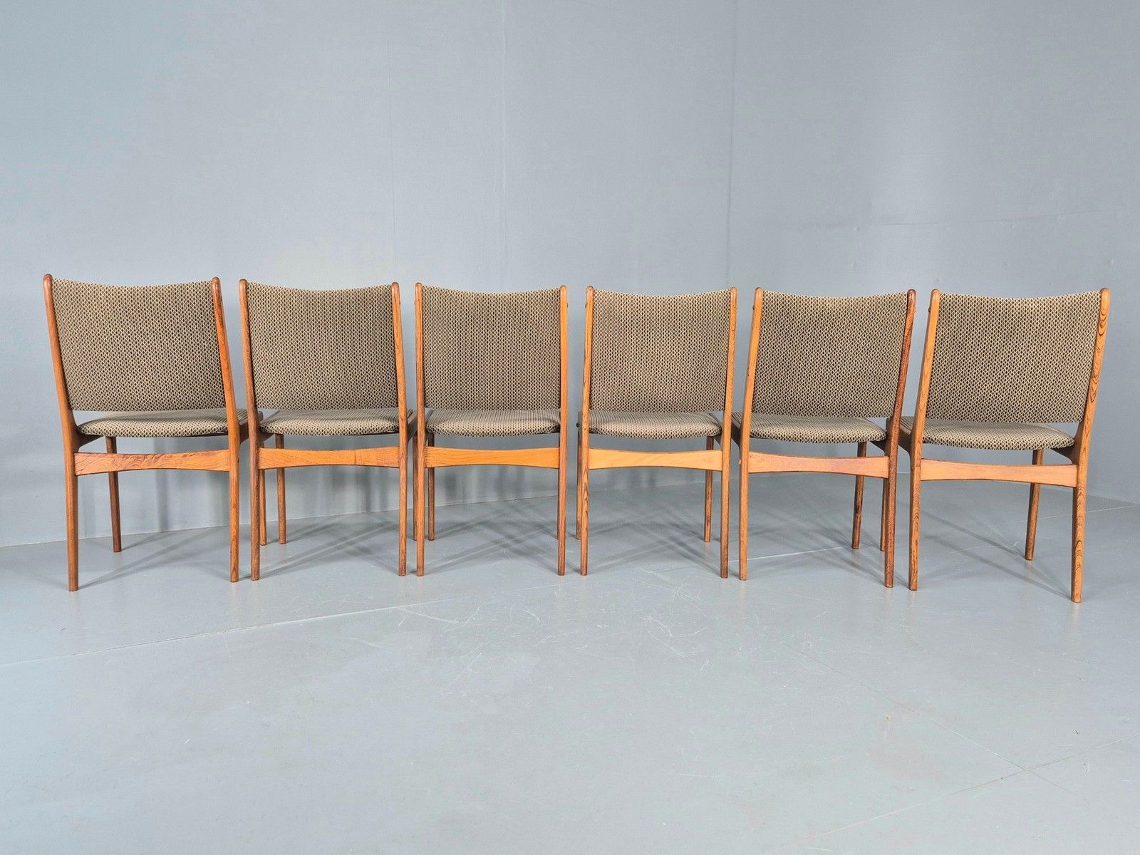 850.0 6 Vintage Uldum Danish Dining Chairs 1970s Retro Mid Century Rosewood Eb11942 photo