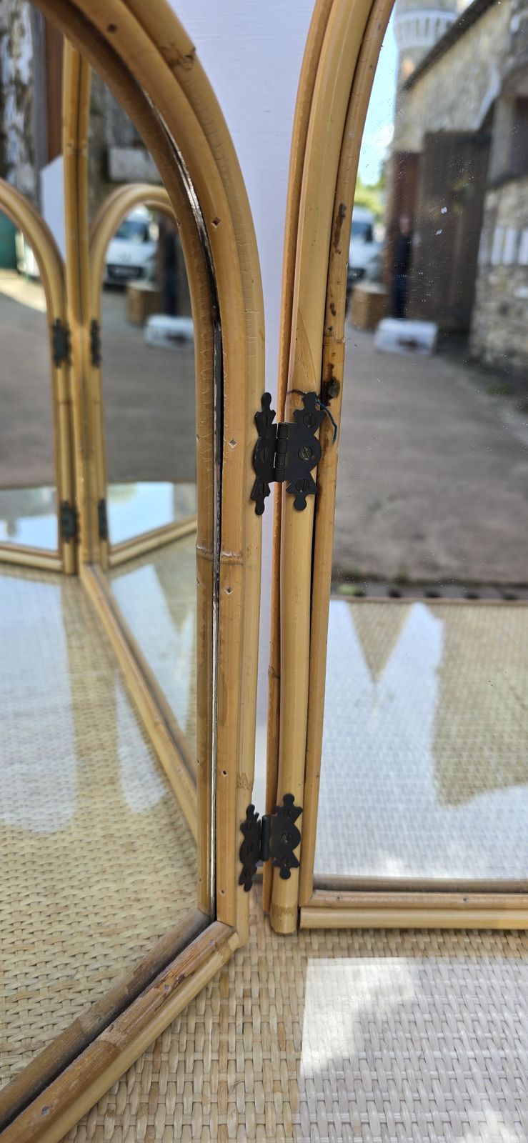 A Mid Century Angraves Bamboo Bedroom Set Including Dressing Table photo 1100.0