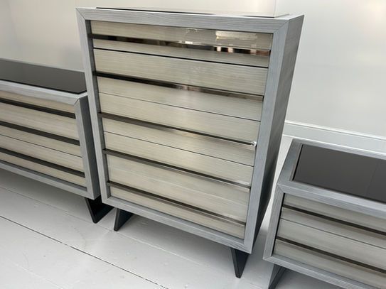 Malerba "New In Town" Tall Boy Drawers Bench Bedroom Suite photo 32000.0