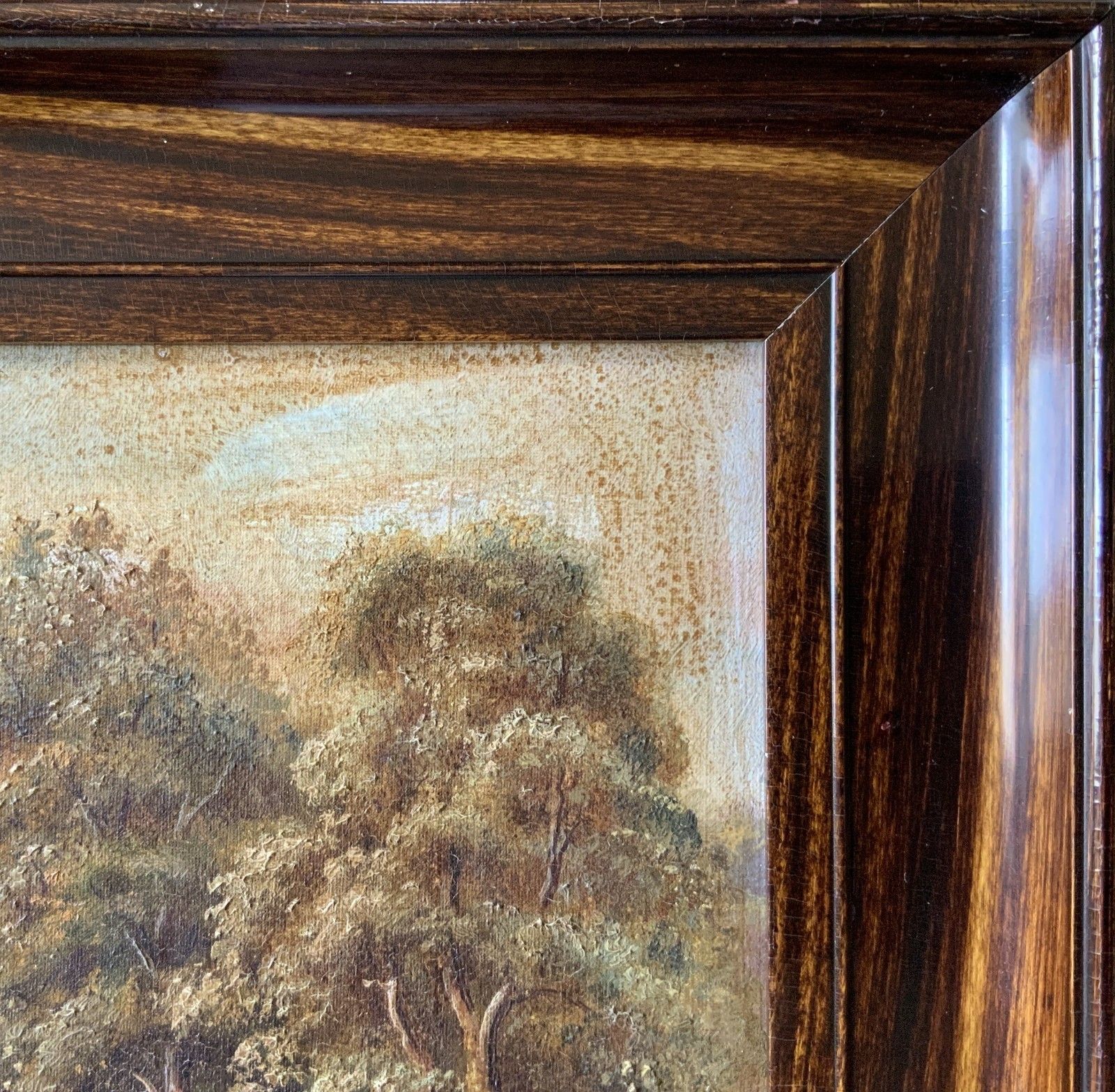 photo vinterior Devonshire Stream Landscape Oil Painting By Sydney Yates Johnson (Fl. 1890 1926)