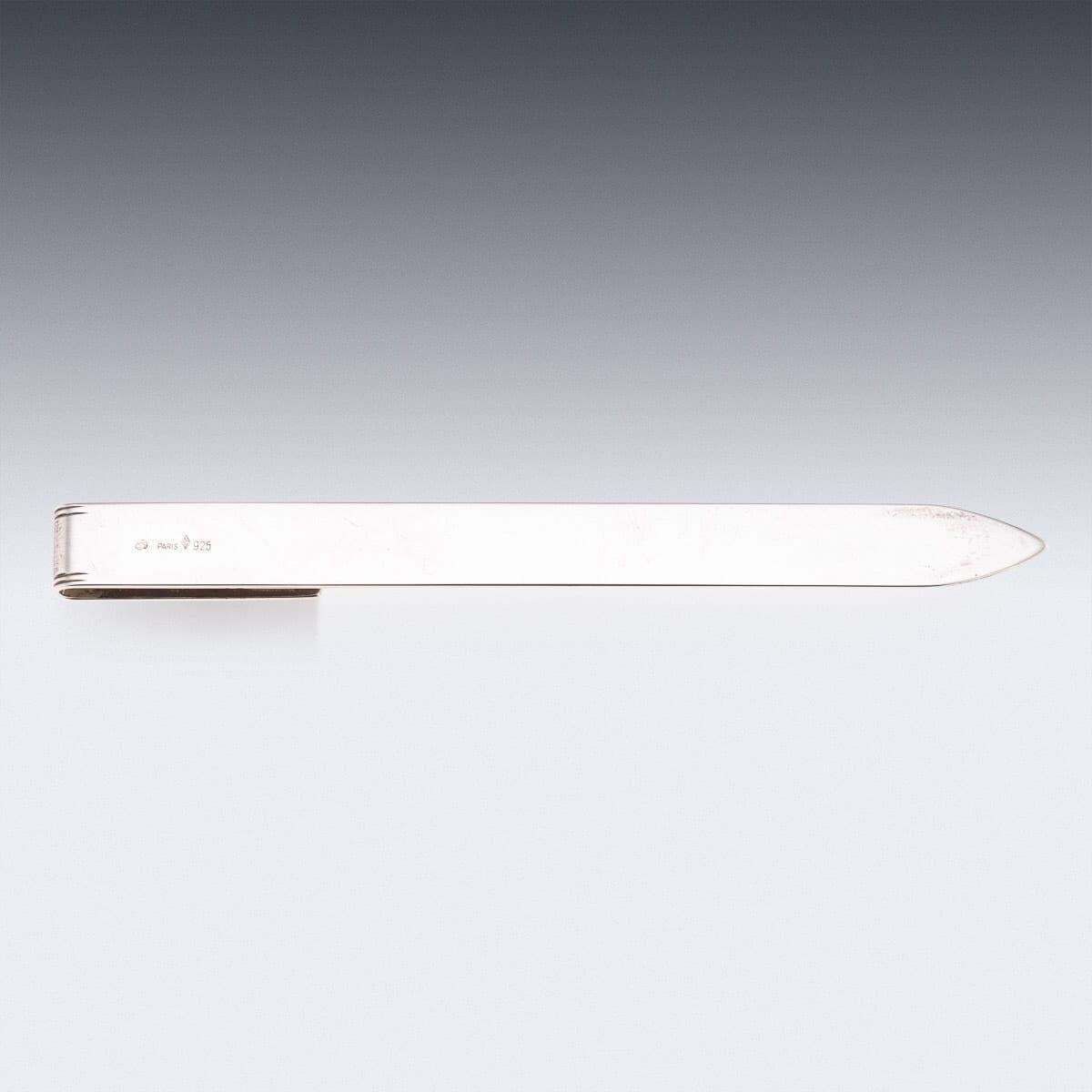 Vintage 20thc French Solid Silver & Gold Bookmark By S.T. Dupont, Paris photo Home Decor