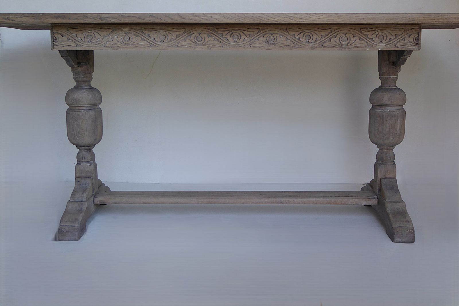 Antique French Refectory Weathered Dining Kitchen Table 183 X 78 X 77  Seats 8 photo for sale