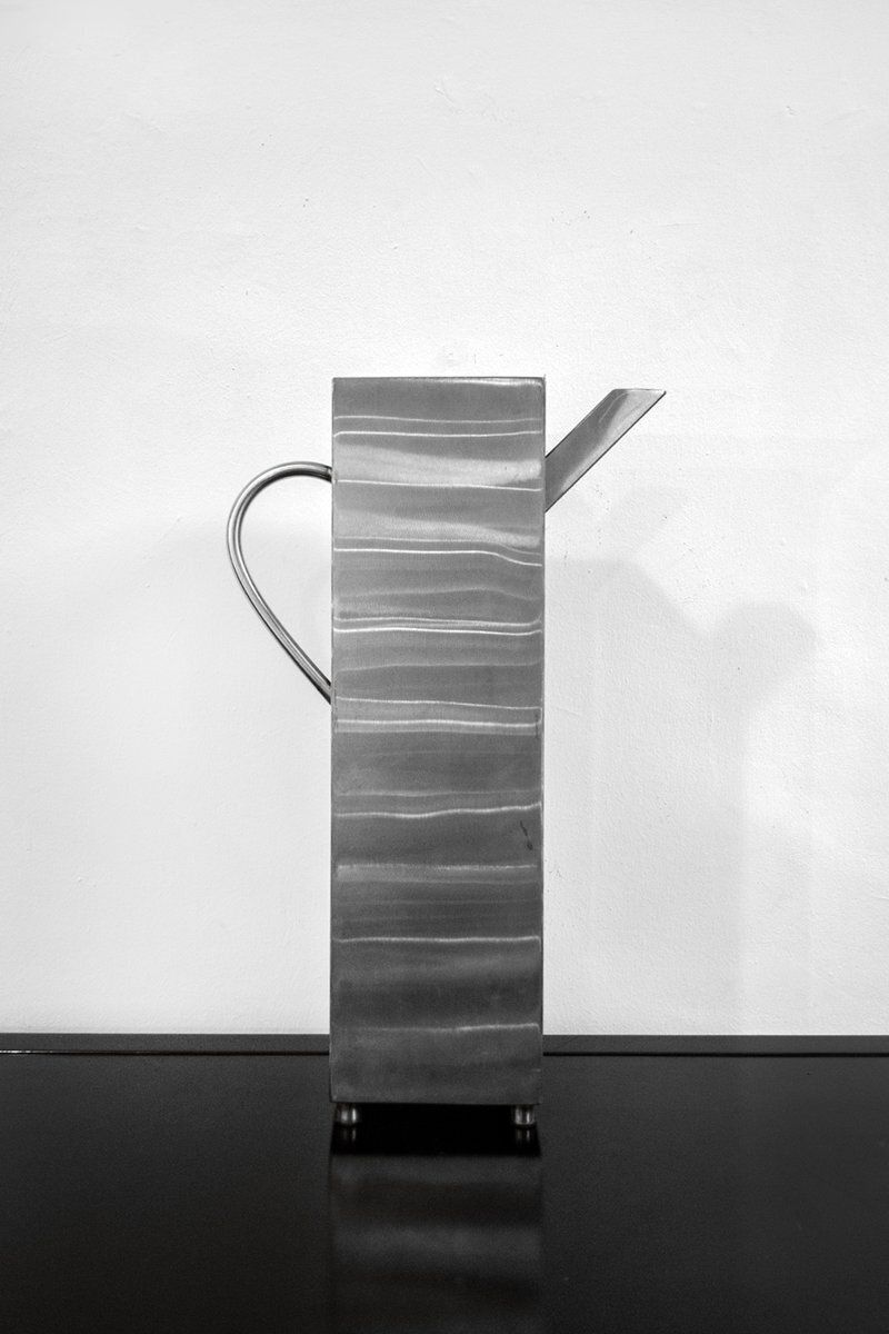 Metal Vase By Aldo Rossi, Italy, 1980s