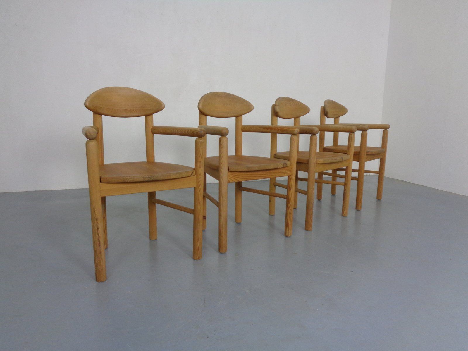 Danish Pine Dining Chairs By Rainer Daumiller For Hirtshals Sawværk, 1970s, Set Of 4 photo furniture