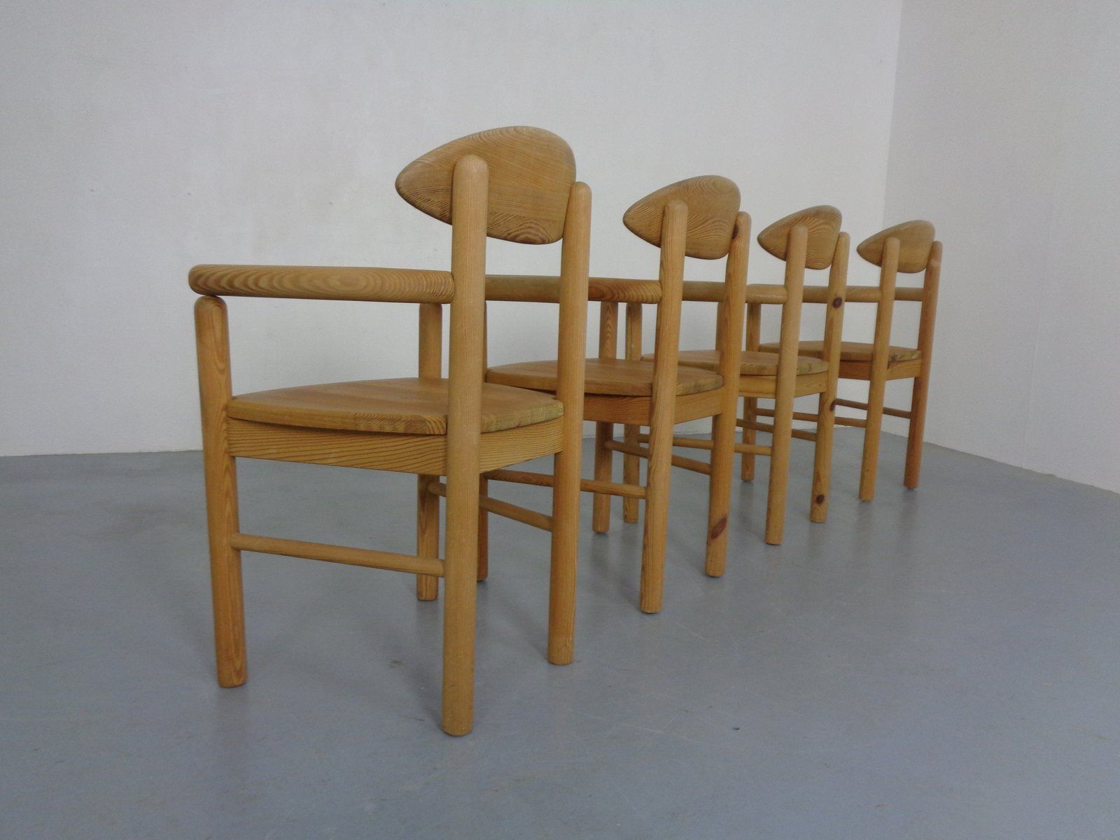 Danish Pine Dining Chairs By Rainer Daumiller For Hirtshals Sawværk, 1970s, Set Of 4 photo vinterior