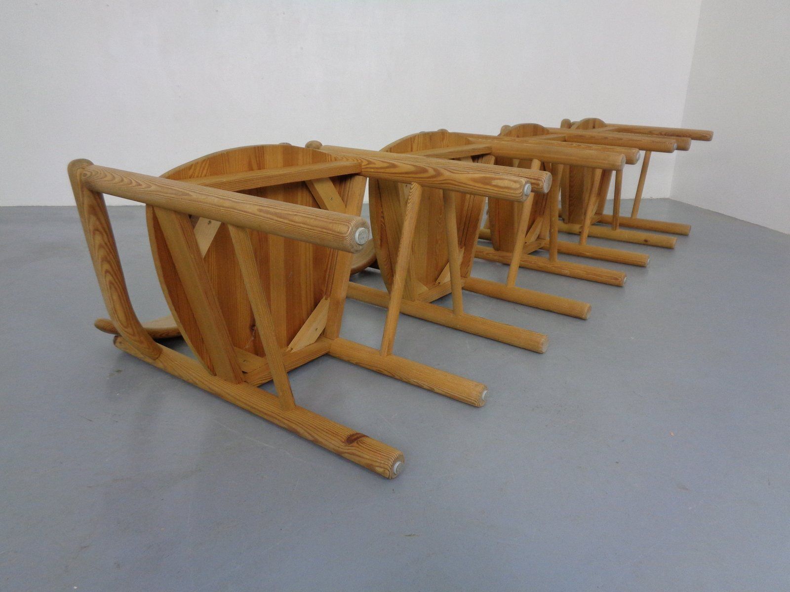 Danish Pine Dining Chairs By Rainer Daumiller For Hirtshals Sawværk, 1970s, Set Of 4 photo vintage
