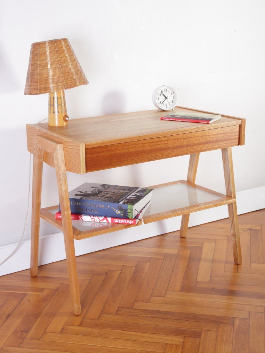 Mid Century Modern Nightstand From Drevotex Zamberk, Czechoslovakia, 1978 photo furniture