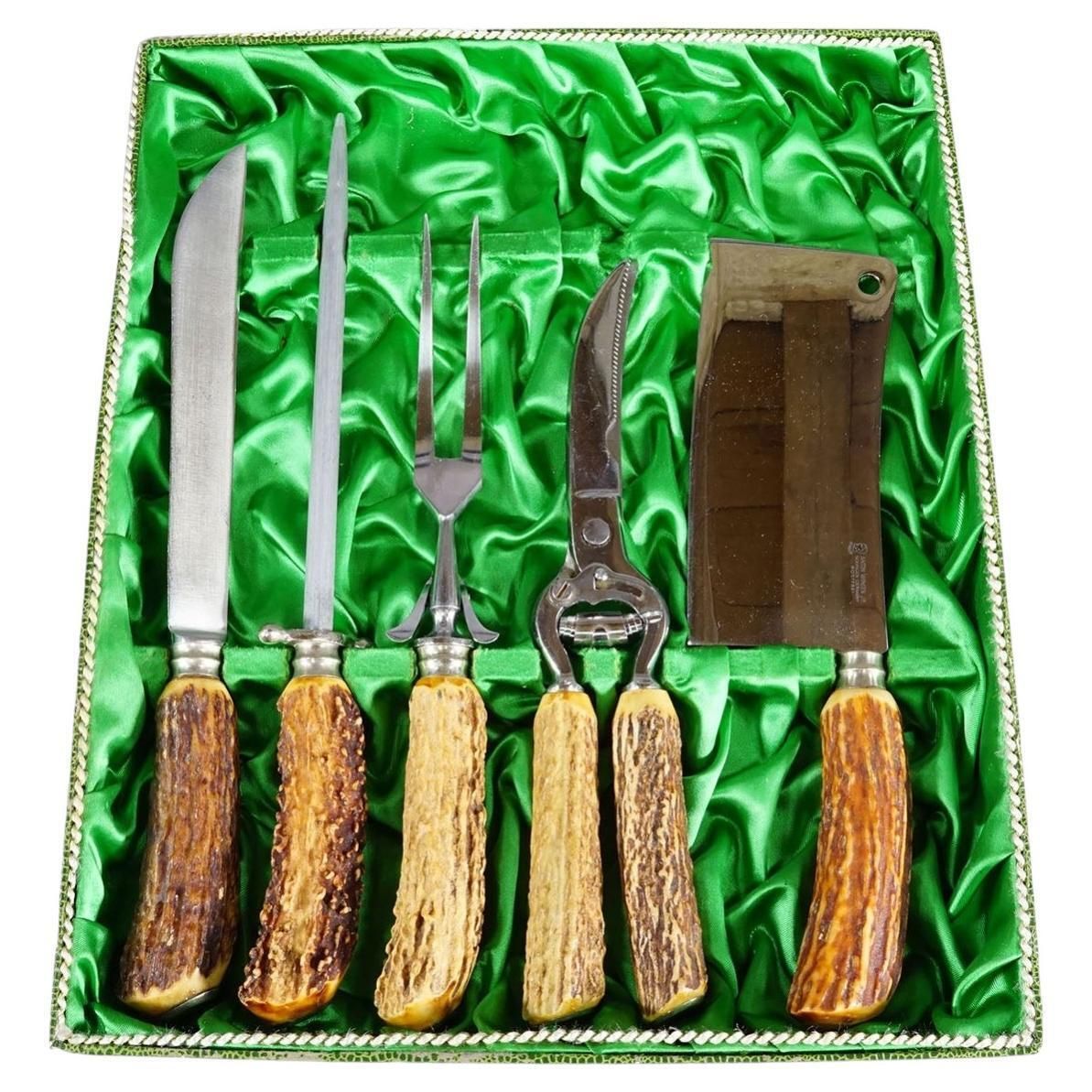 Vintage 5-delig voorlegset met doos – Baron Solingen Duitsland, ca. jaren 1950