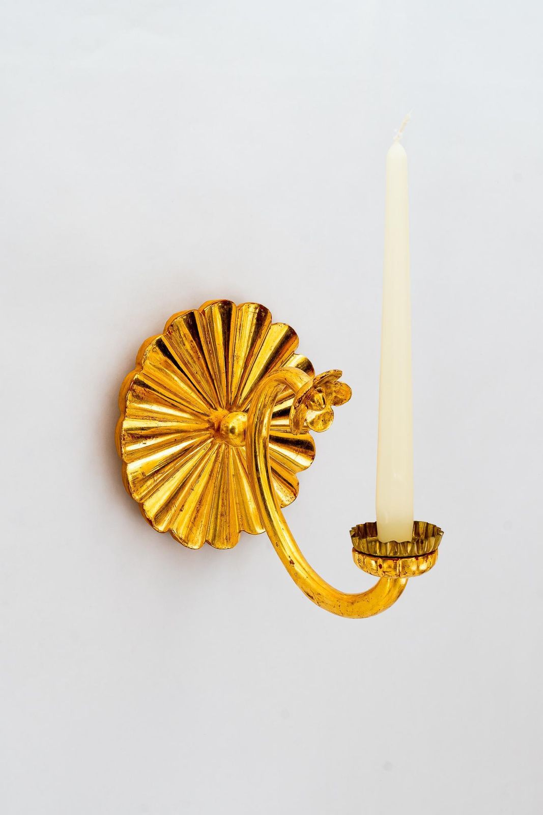 Art Deco Carved And Gilted Art Deco Wood Wall Candle Holder Around 1920s photo furniture