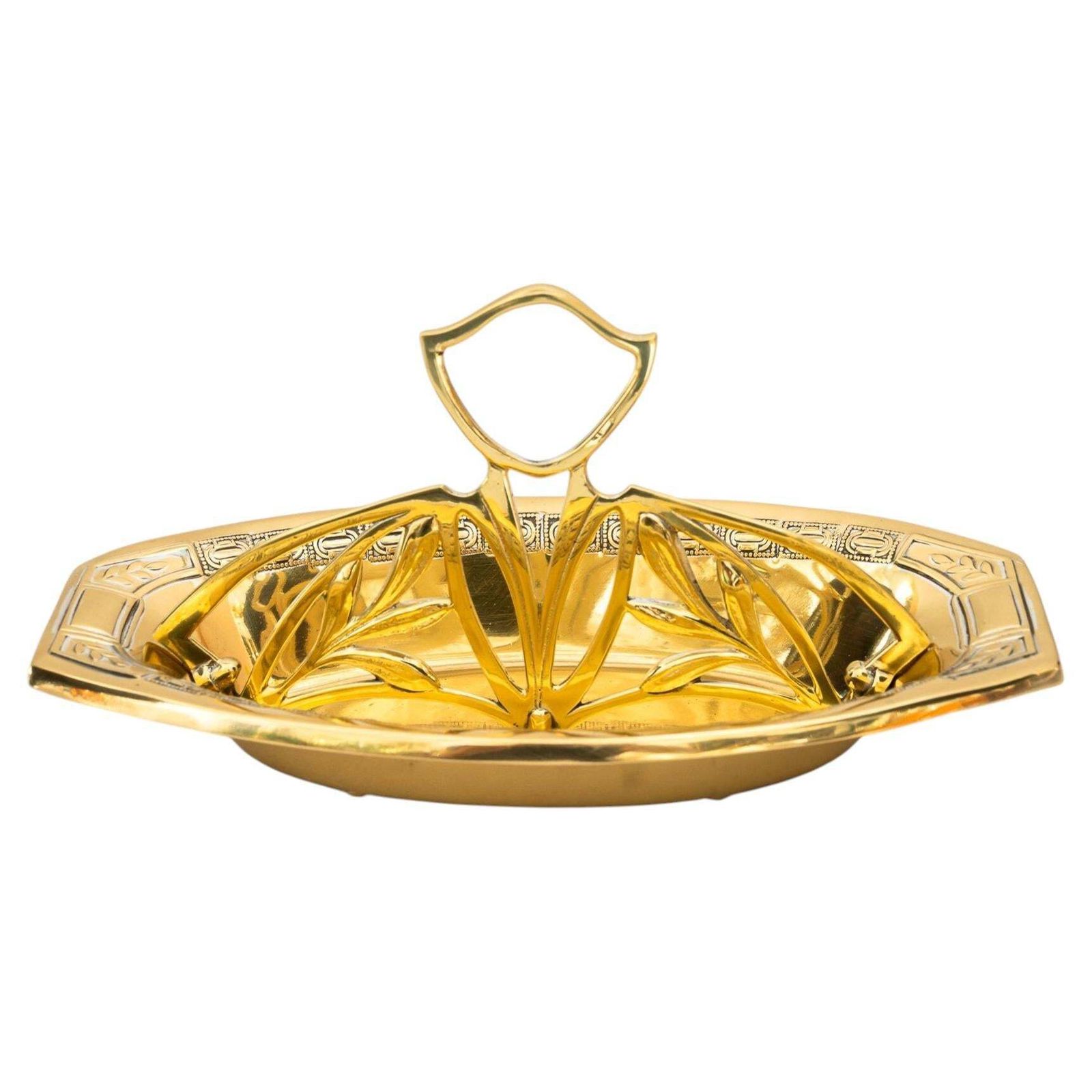 Jugendstil Brass Centerpiece Around 1907
