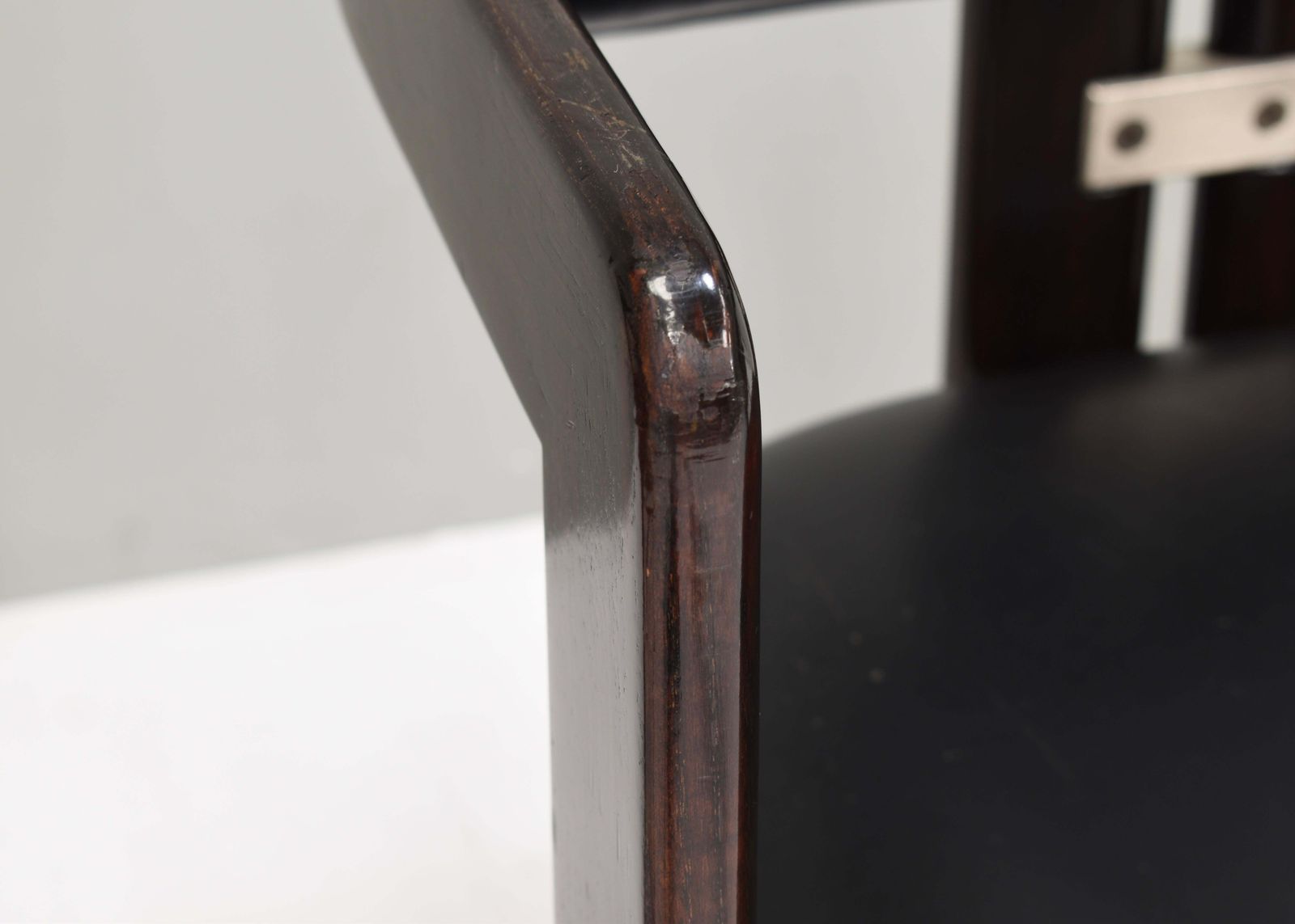 photo vinterior Pamplona Chairs By Augusto Savini In Black Leather   Italy, 1965, Set Of 3