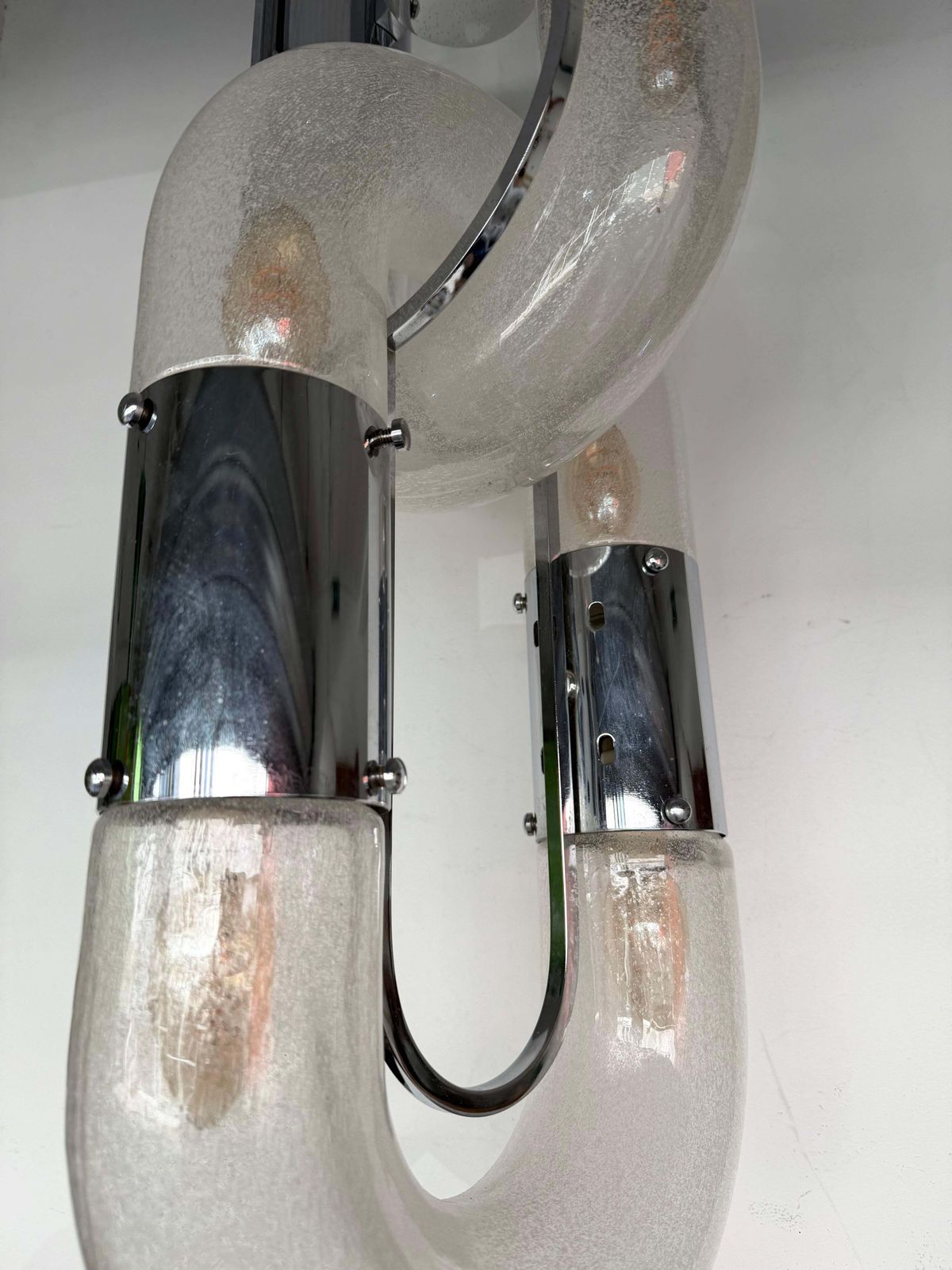 Pendant Lighting Murano Glass And Metal By Aldo Nason For Mazzega, Italy, 1970s photo buy