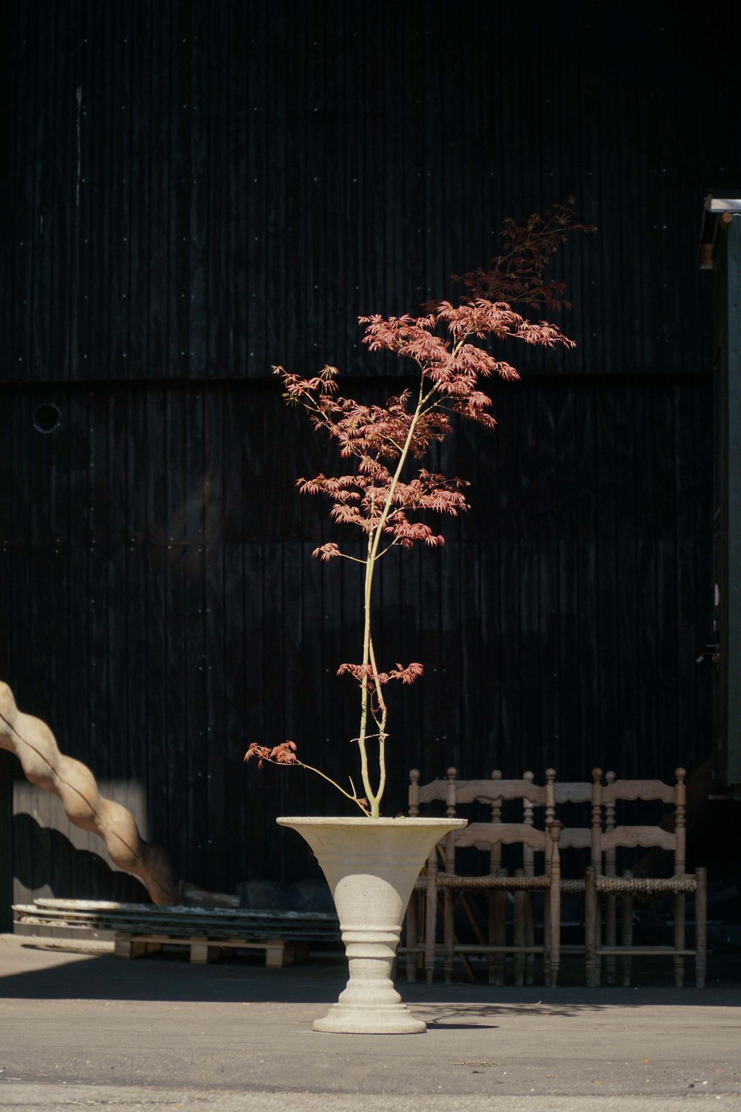 Cast Concrete Urn / Garden Planter, Mid 20th Century, Scandinavia, 1970s photo 809.0