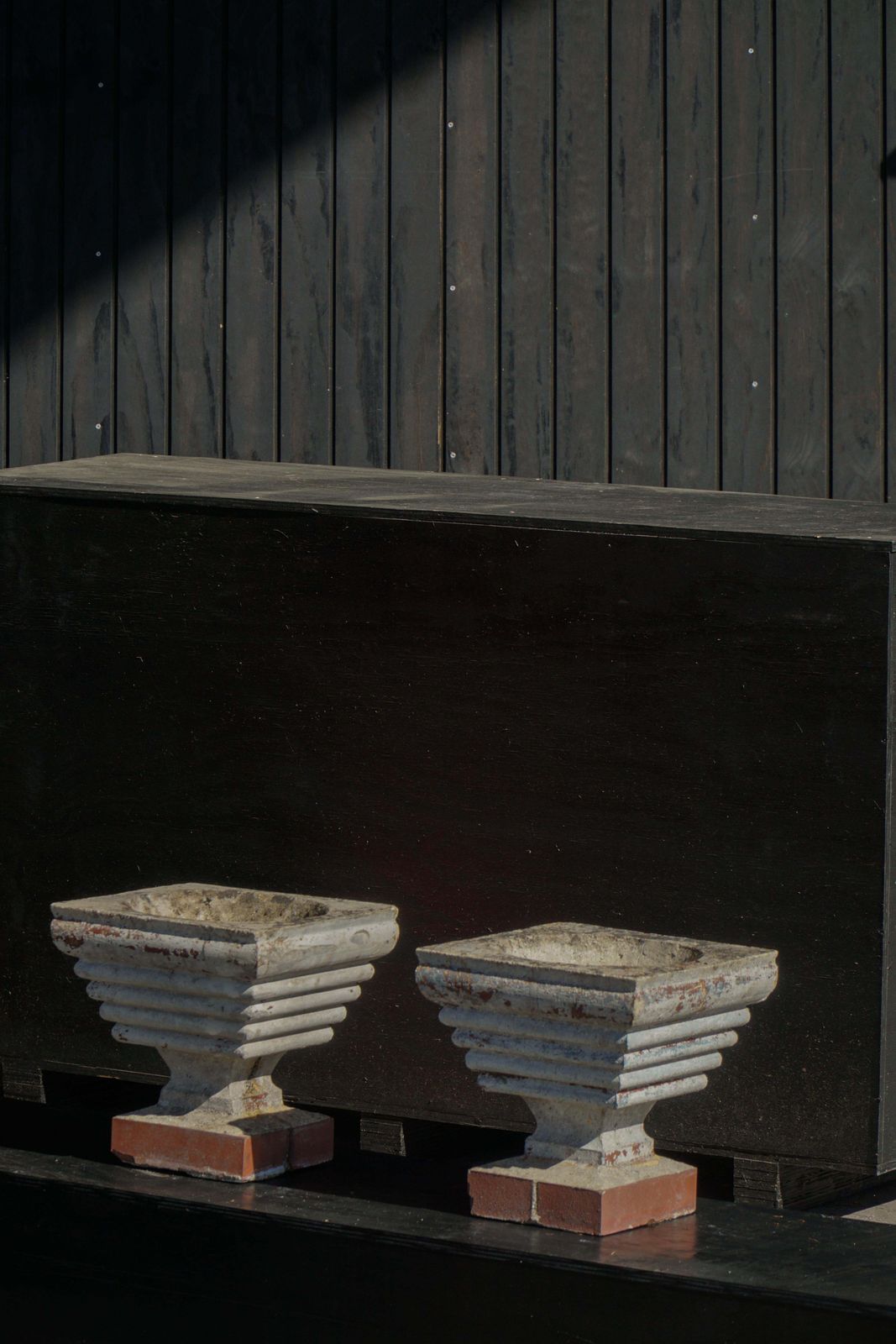 Pair Of French Decorative Cast Stone Jardinières, Mid 20th Century, 1960s photo for sale