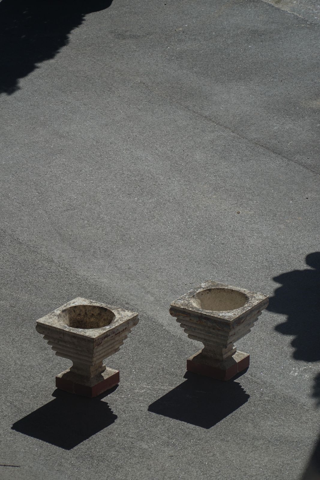 Pair Of French Decorative Cast Stone Jardinières, Mid 20th Century, 1960s photo buy