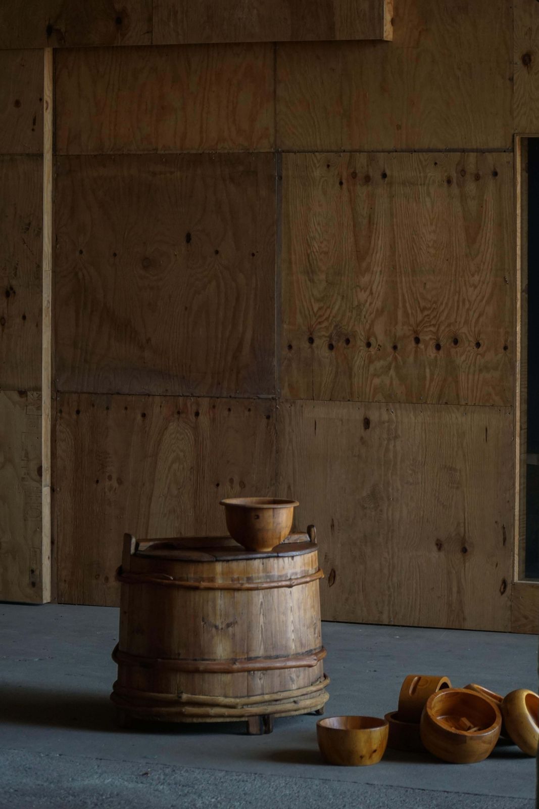 Scandivanvian Decorative Wooden Planter / Storage Vessel, Wabi Sabi, 1950s photo vintage