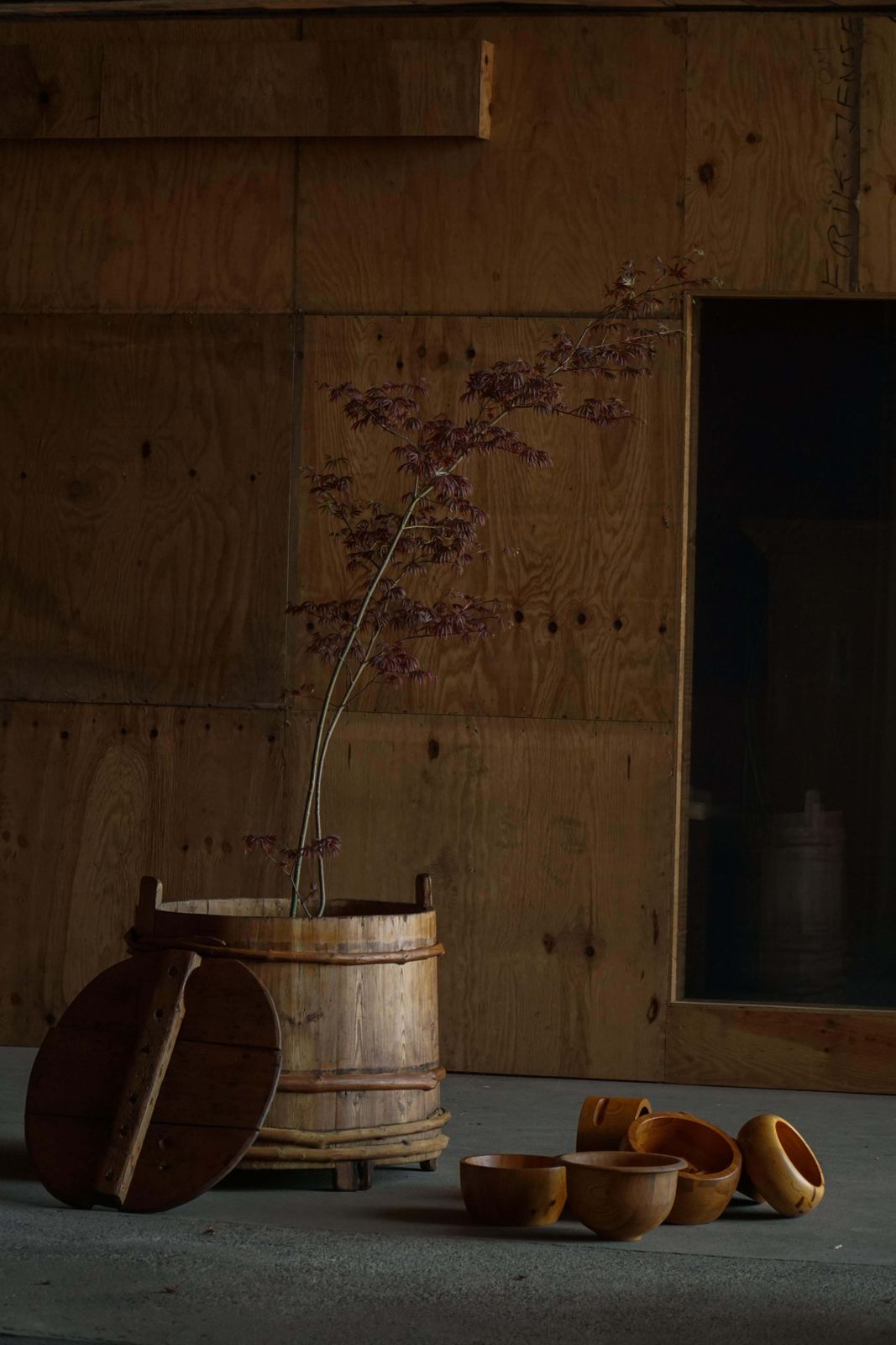 photo buy Scandivanvian Decorative Wooden Planter / Storage Vessel, Wabi Sabi, 1950s