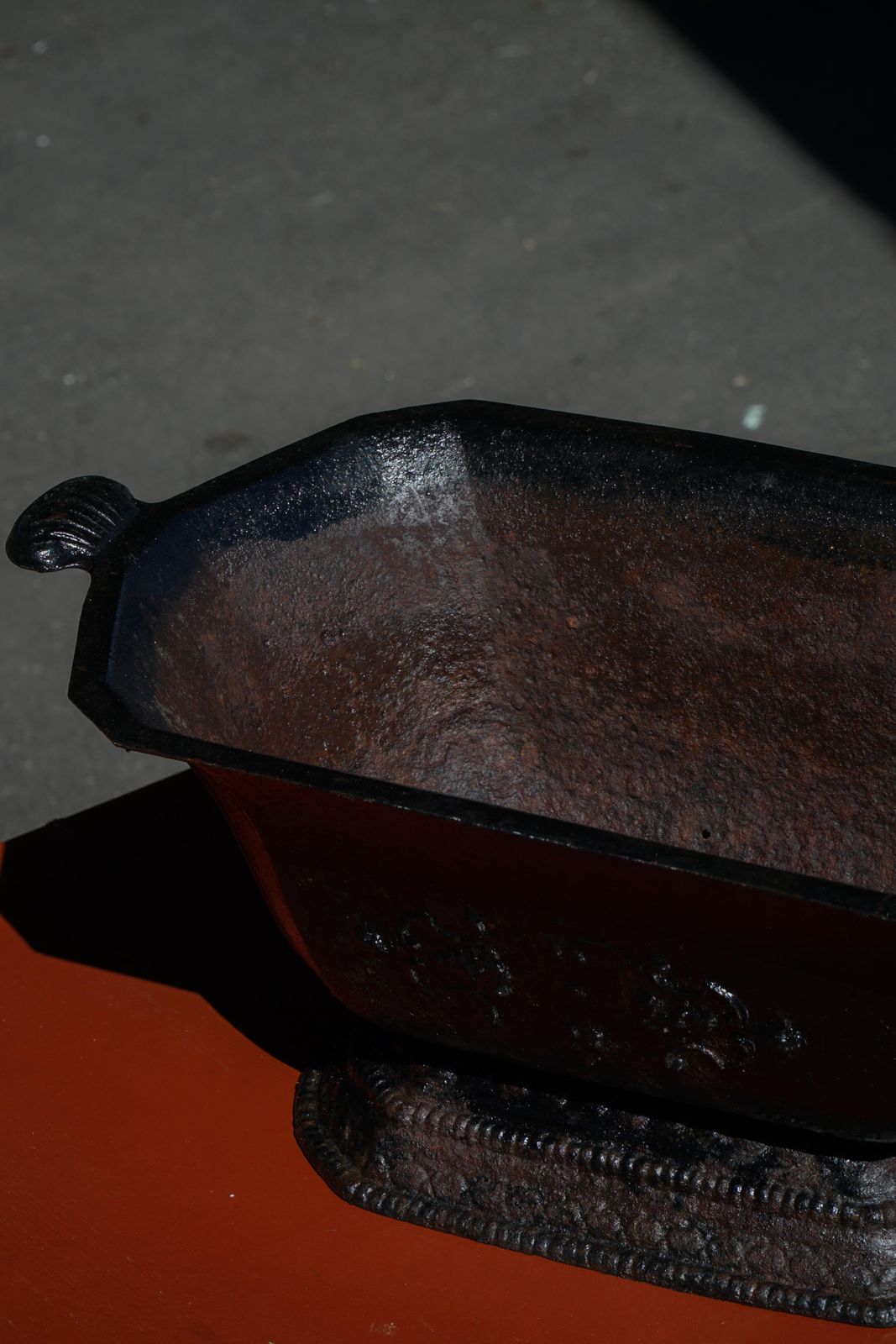 photo for sale Antique Cast Iron Garden Planter With Handles, French, 1900s 1920s