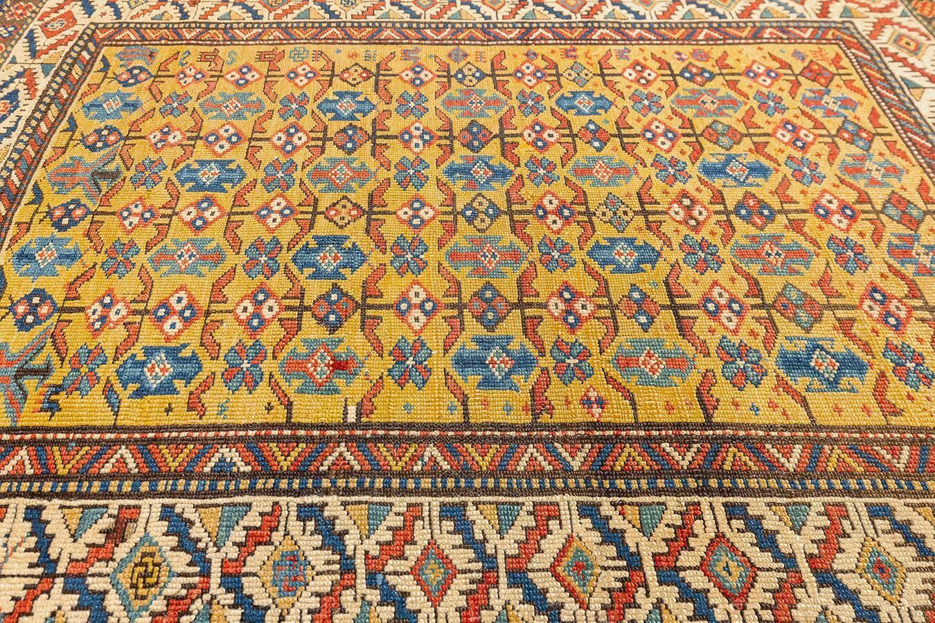 Antique Daghestan Rug, Geometric Motifs, Caucasus photo Textiles