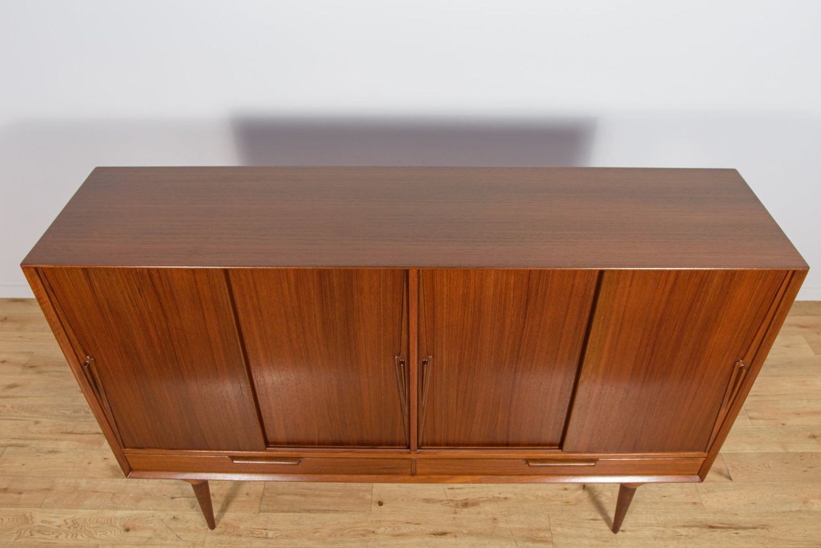 Mid Century Model 13 Sideboard In Teak By G. Omann For Omann Jun, Denmark, 1960s photo for sale