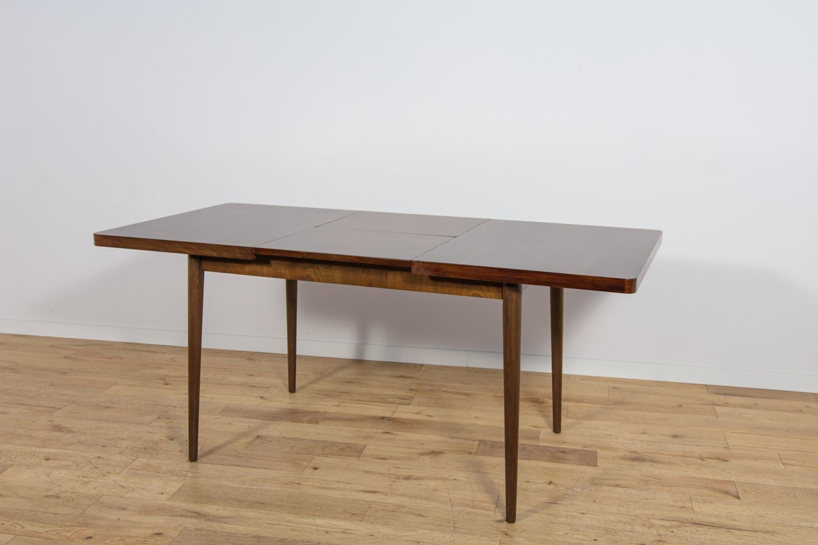 photo for sale Mid Century Walnut Dining Table By Bohumil Landsman For Jitona, Former Czechoslovakia, 1960s
