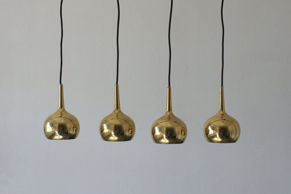 Pendant Ball Lamps From Frandsen Lighting, Denmark, 1970, Set Of 4