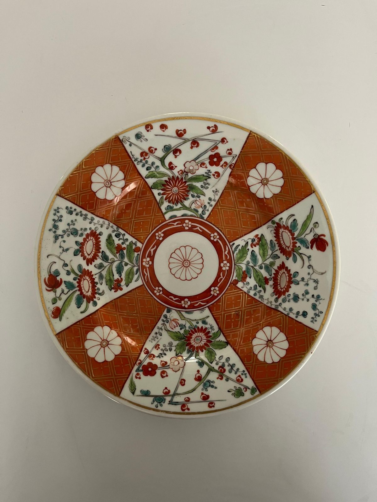 First Period Worcester Bord van DR. Wall, Porselein, Scarlet Japan Ptn, ca. 1770 photo for sale