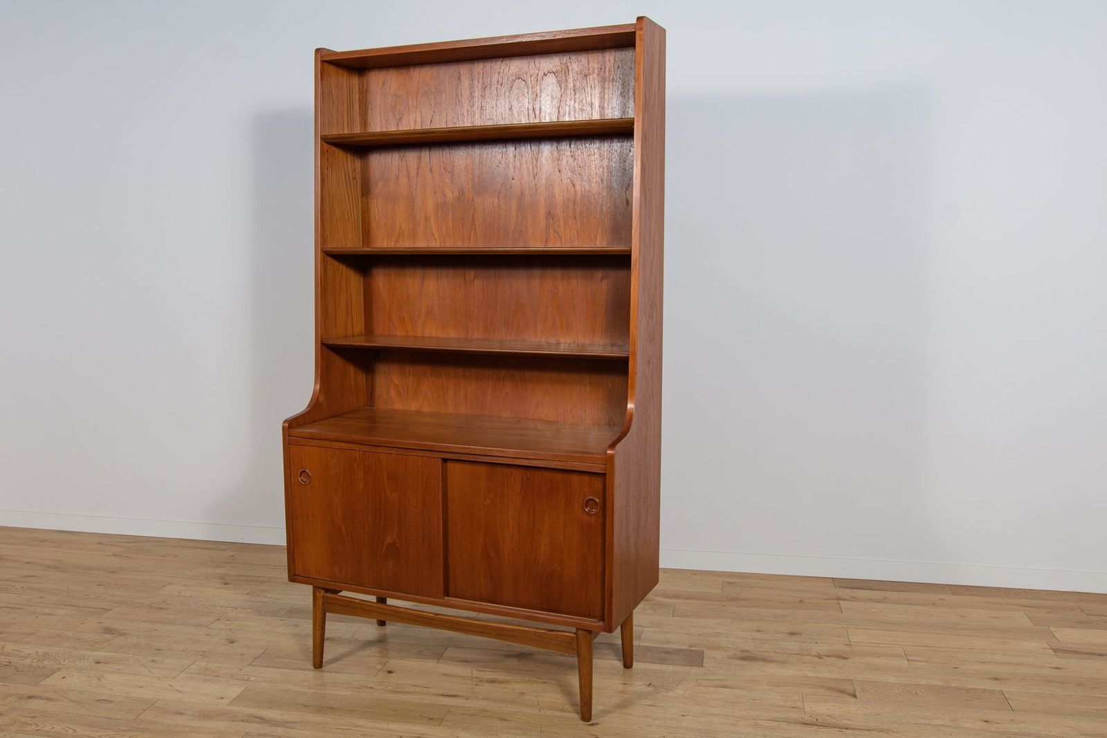 Mid Century Modern Teak Shelf By Johannes Sorth For Bornholm, 1960s