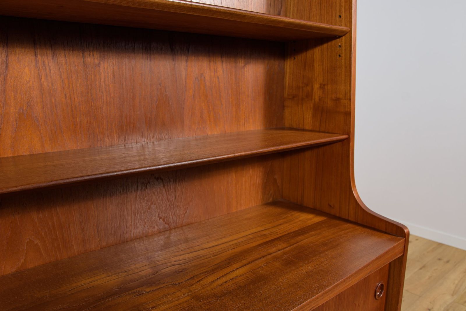 Mid Century Modern Teak Shelf By Johannes Sorth For Bornholm, 1960s photo buy