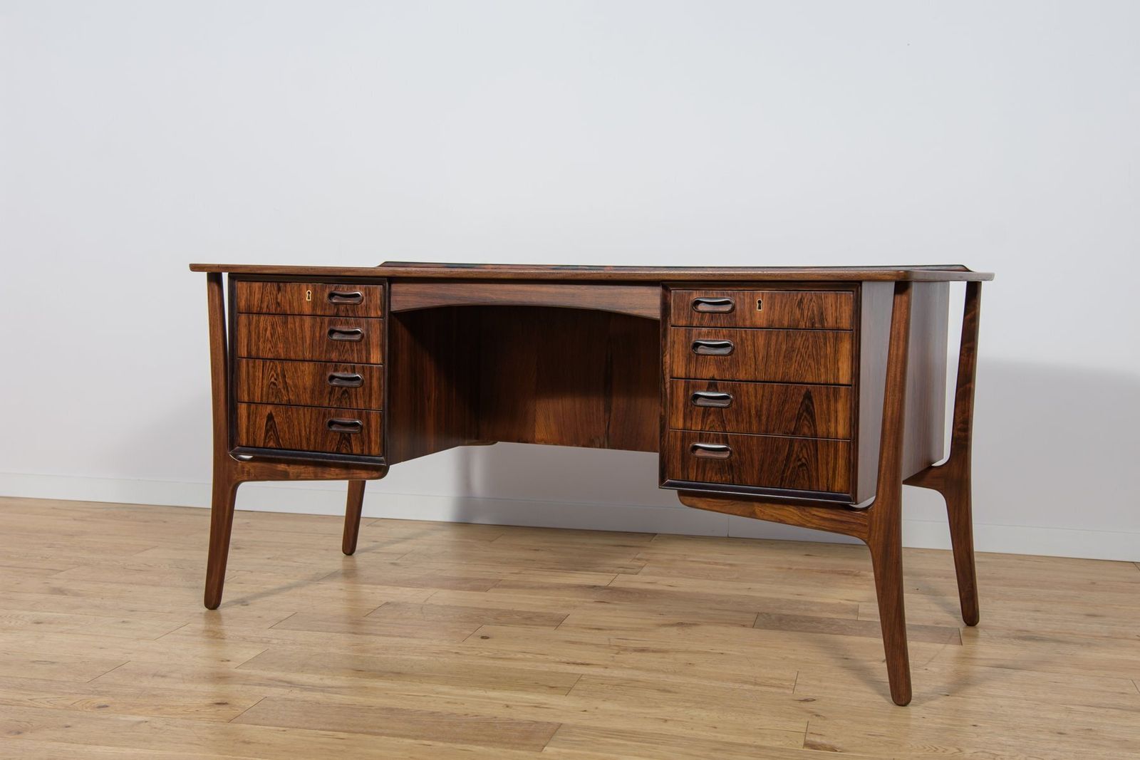 Mid Century Modern Danish Rosewood Desk By Svend åge Madsen For H.P. Hansen, Denmark, 1960s photo furniture