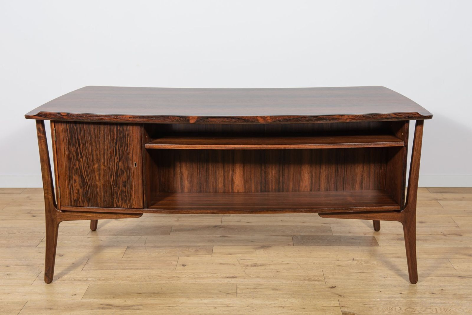Mid Century Modern Danish Rosewood Desk By Svend åge Madsen For H.P. Hansen, Denmark, 1960s photo buy