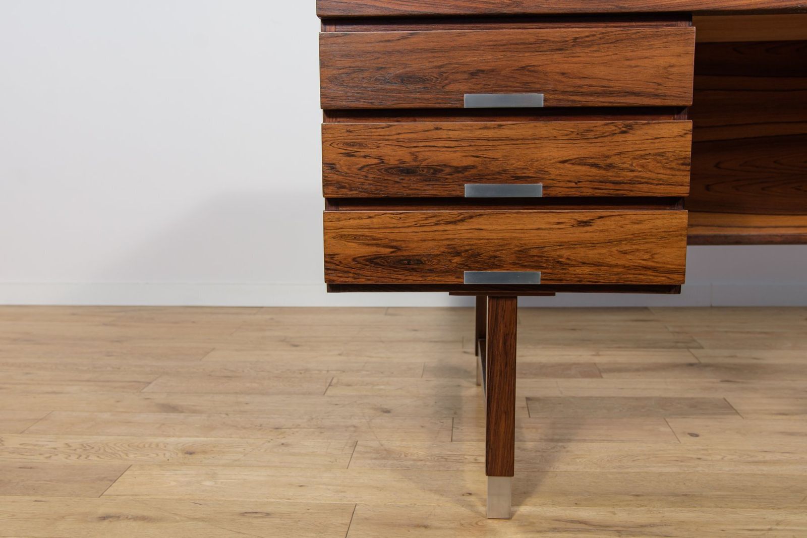 photo vintage Mid Century Modern Rosewood Desk From Eigil Petersens Møbelfabrik, Denmark, 1970s