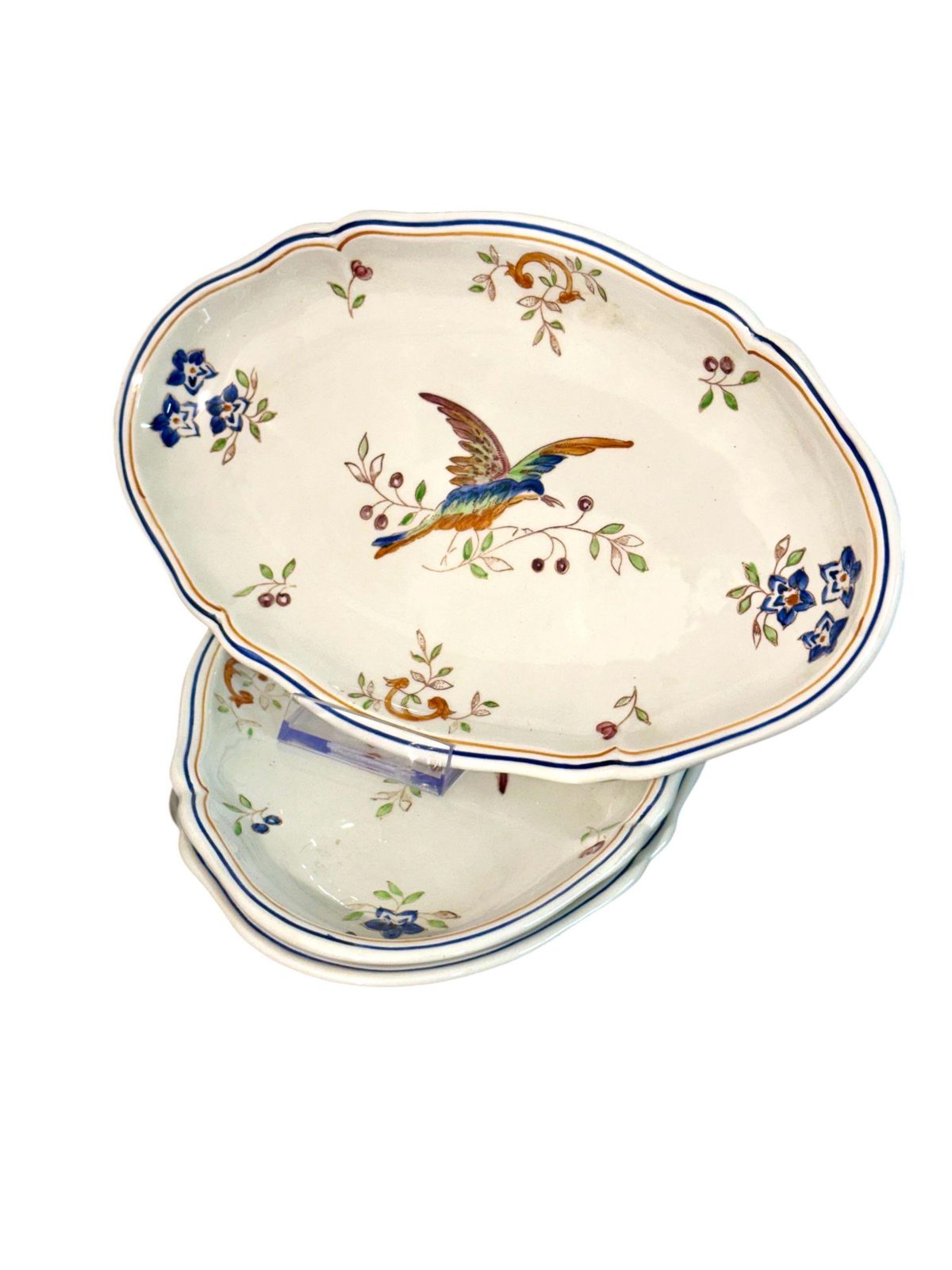 46 Pieces French Faience Dinner Service, "Cléry" By Moustiers photo buy