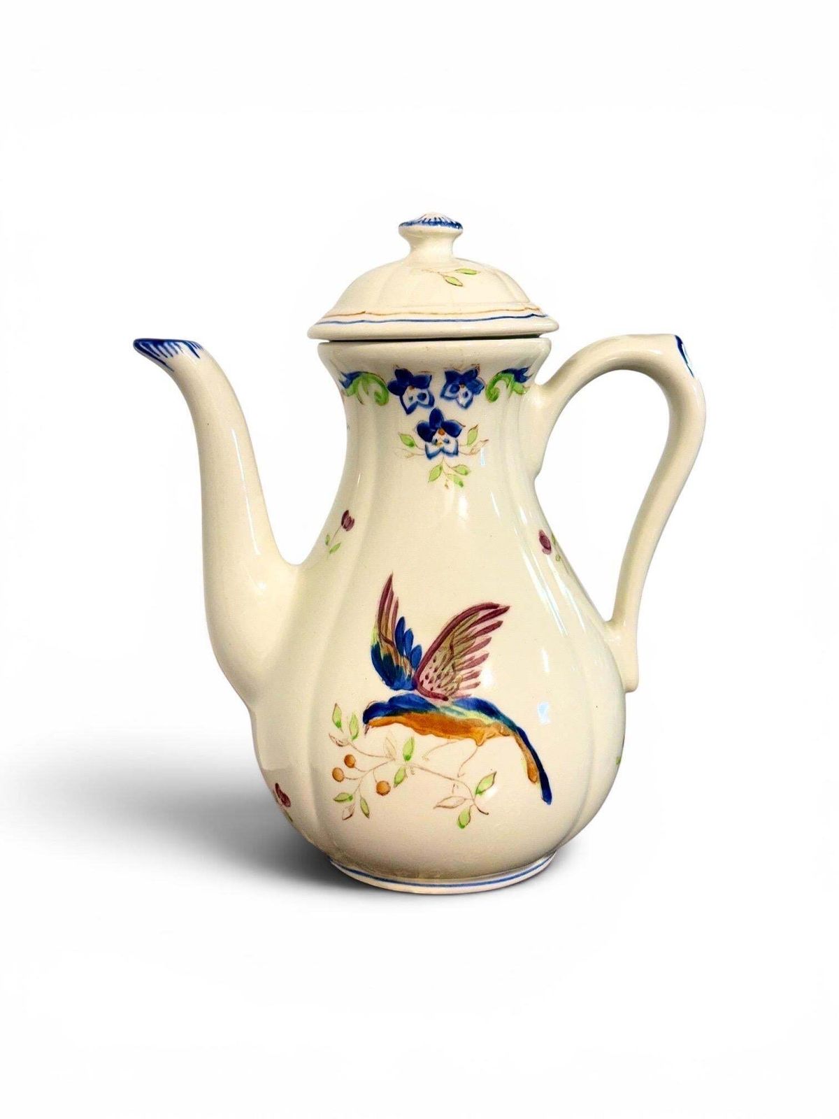 photo furniture Moustiers " Cléry ", French Faience Hand Painted Tea / Coffee Service, 27 Pieces