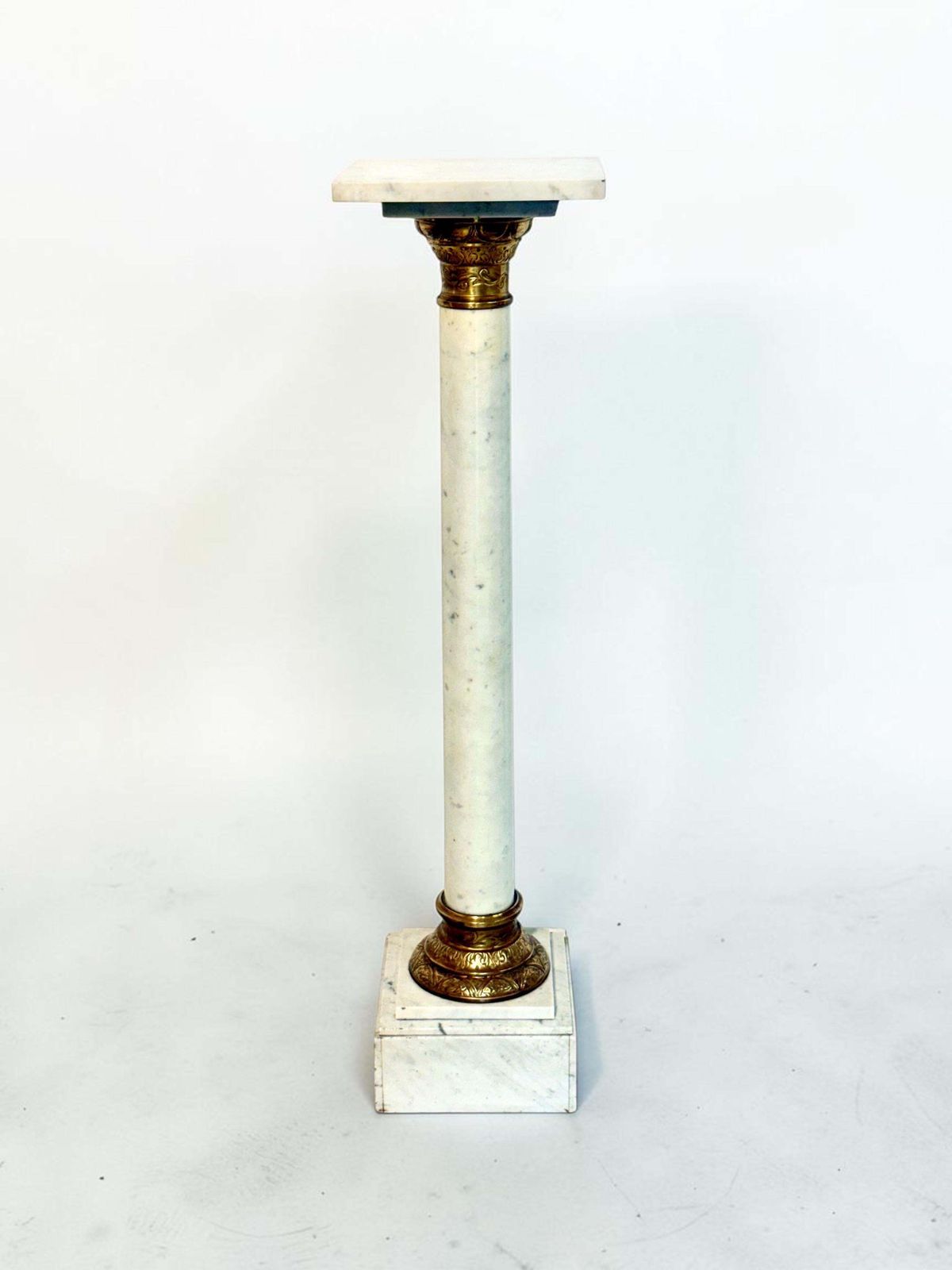 photo buy French Marble And Gilt Bronze Pedestal Column, 19th Century