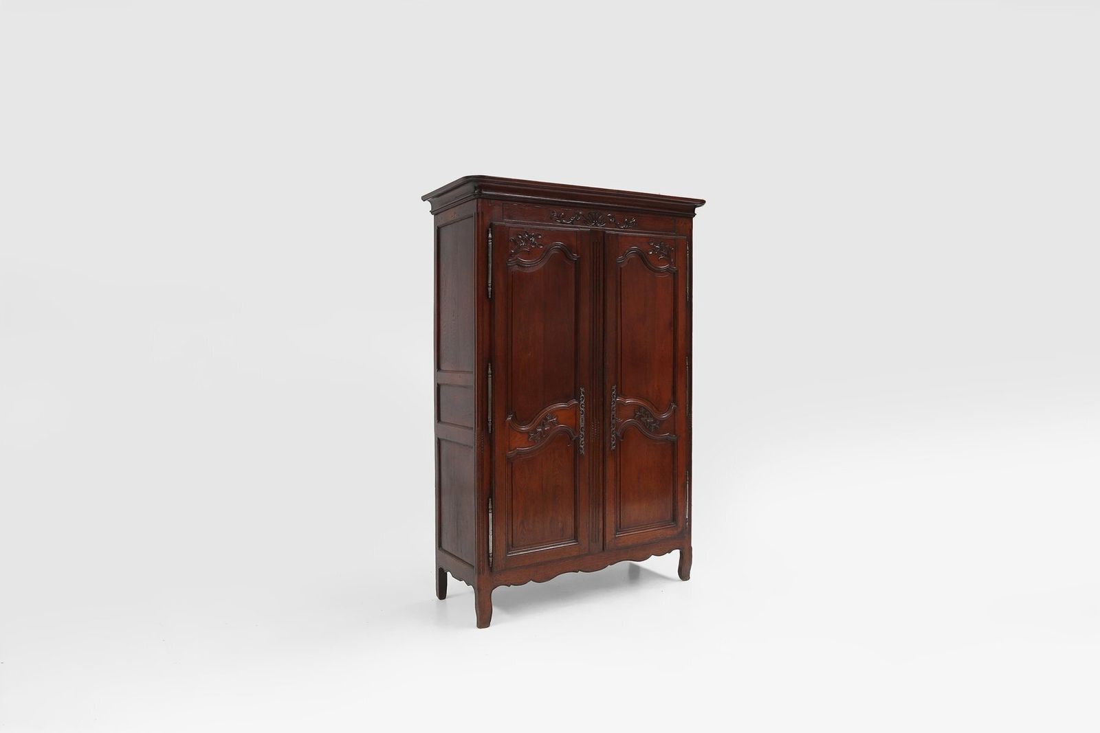 Large French Louis XVI Carved Bridal Wardrobe, 1850s photo furniture