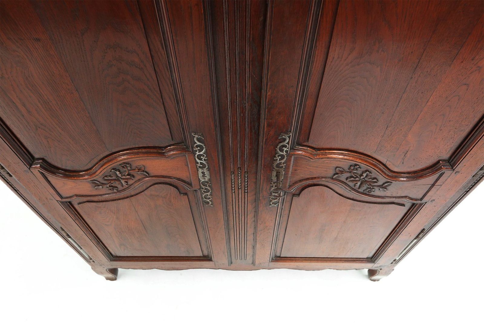 5746.0 Large French Louis XVI Carved Bridal Wardrobe, 1850s photo