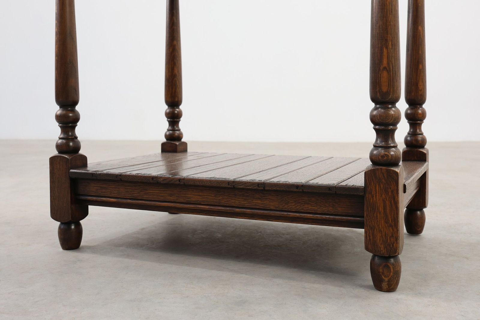 photo furniture Small Rustic Cabinet With Drawer Or Nightstand In Oak, France, 19th Century