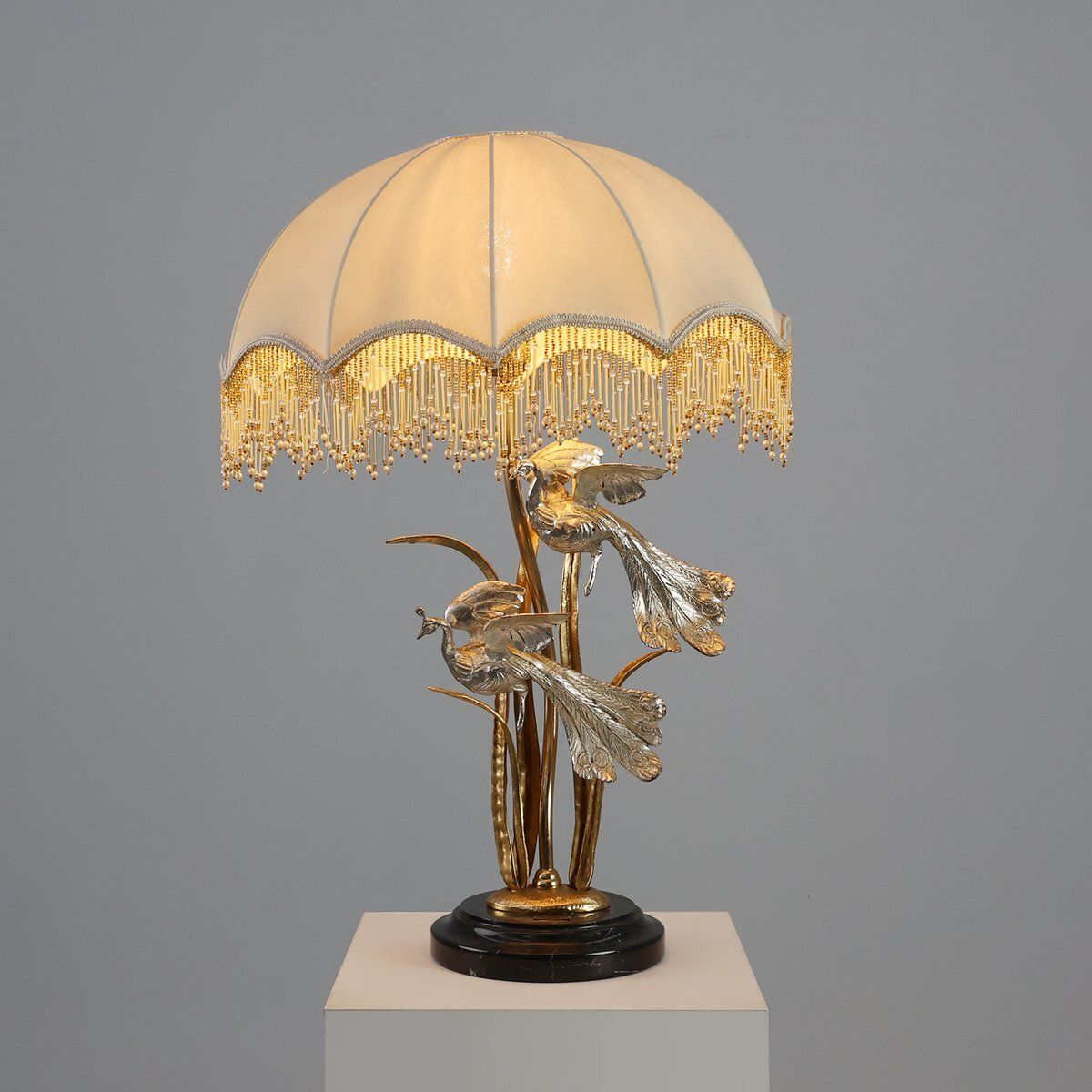 Hollywood Regency Theatrical Table Lamp From Galeotti, Italy, 1970s