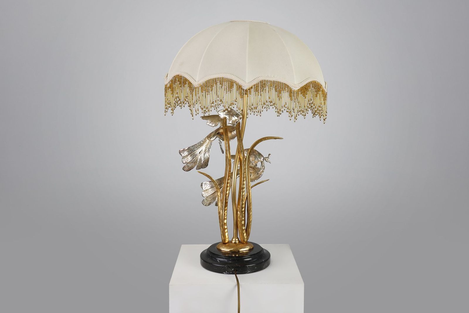 Hollywood Regency Theatrical Table Lamp From Galeotti, Italy, 1970s photo for sale