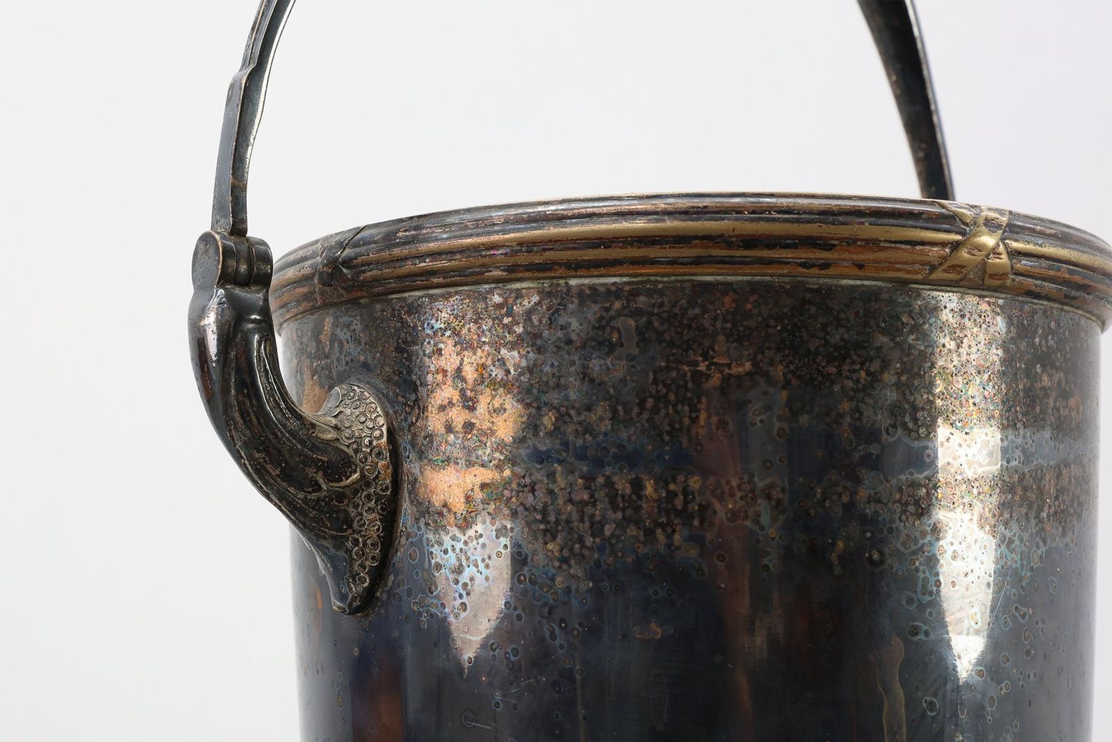 photo for sale Art Deco Silvered Copper Champagne Bucket, France, 1910s