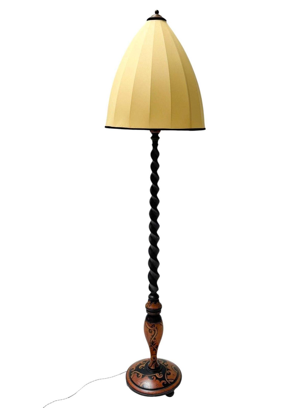 Art Deco Batik Floor Lamp By Hans Steinpatz, Dutch Design, 1920s photo furniture