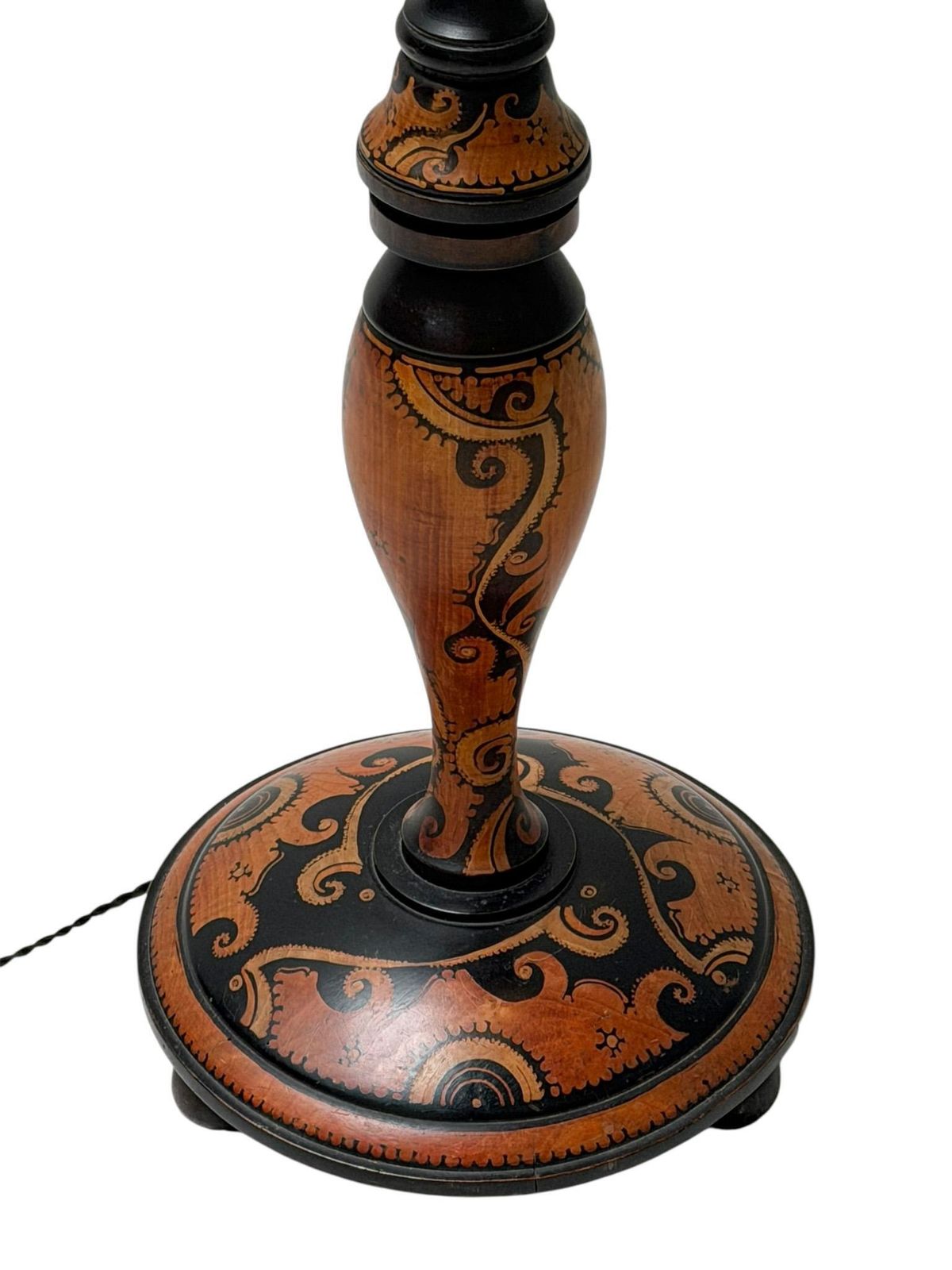 3507.0 Art Deco Batik Floor Lamp By Hans Steinpatz, Dutch Design, 1920s photo