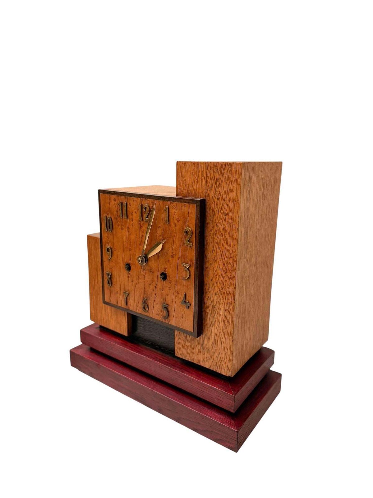 Art Deco Modernist Mantel Clock In The Style Of Hendrik Wouda, 1920s photo Home Decor