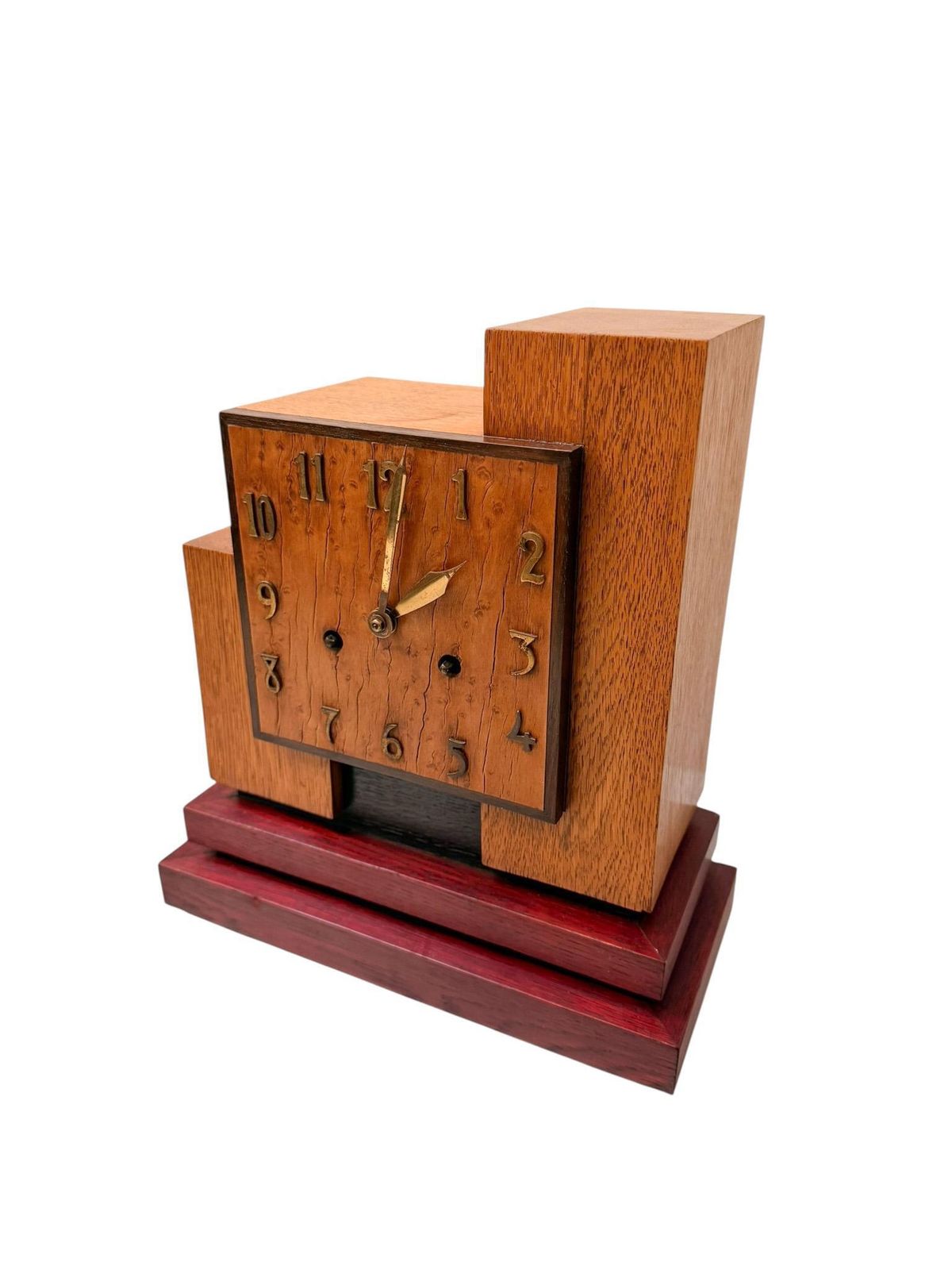 photo furniture Art Deco Modernist Mantel Clock In The Style Of Hendrik Wouda, 1920s