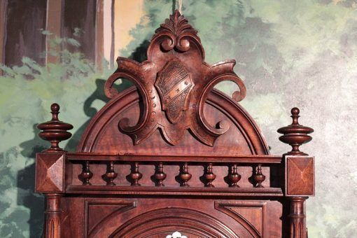 Walnut Wall Clock 20th photo for sale