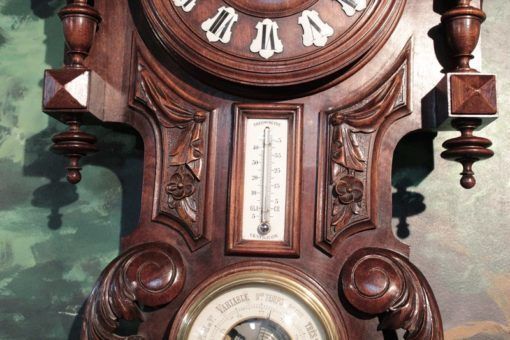 Walnut Wall Clock 20th photo 1361.66